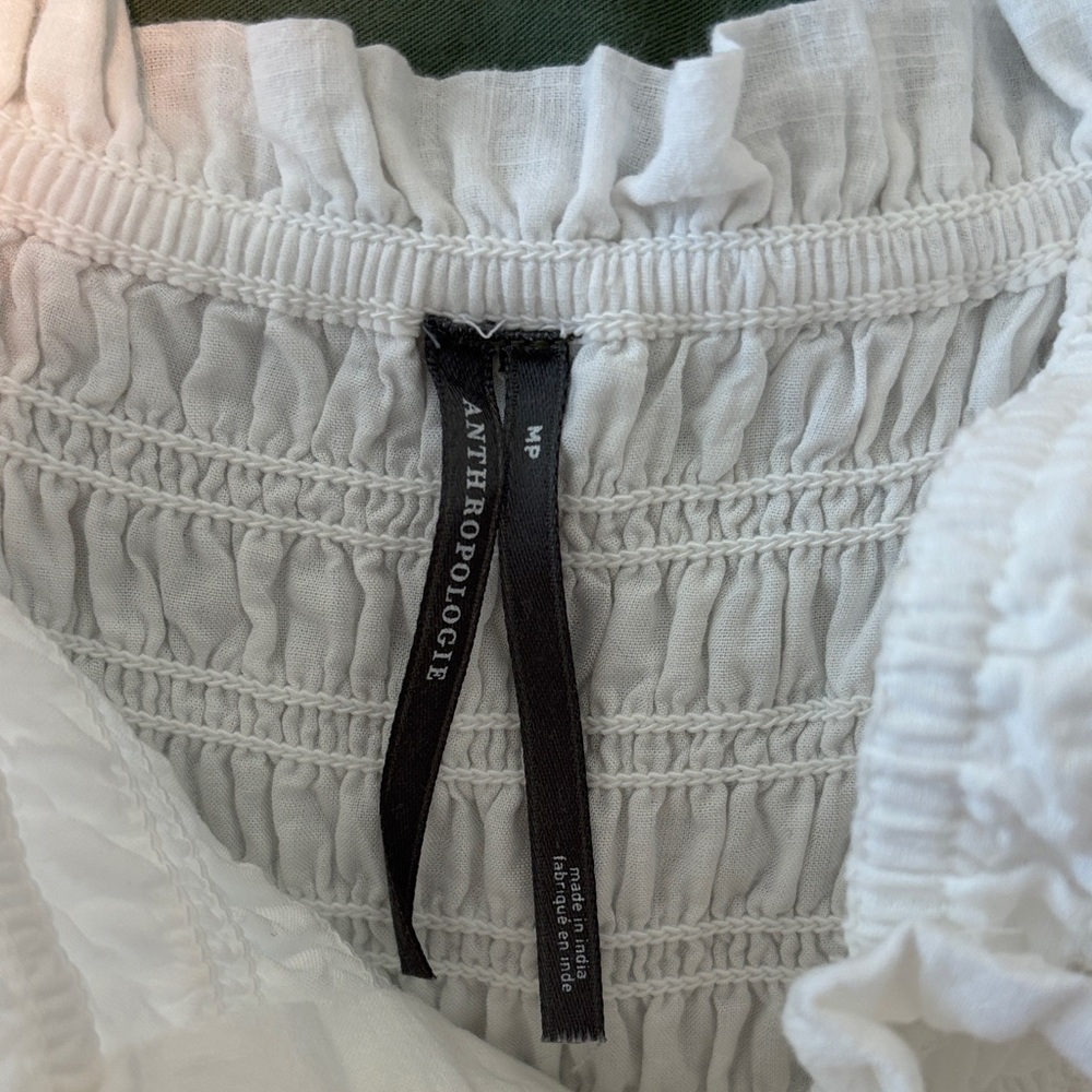 Anthropologie “Peregrine” Square-Neck Midi Dress – White - Picture 5 of 5